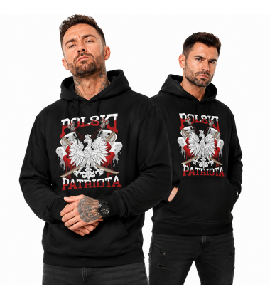 BLUZA Z KAPTUREM PATRIOTYCZNI  POLSKI PATRIOTA
